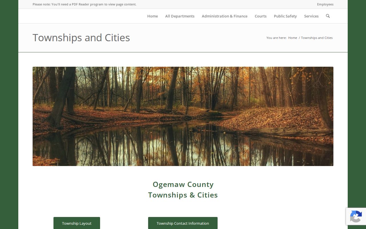 Ogemaw County municipal warrant research: county cities and townships directory page