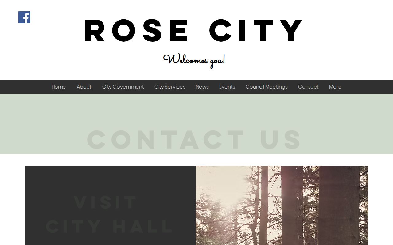 Rose City warrant records research: official city contact page with hours and address