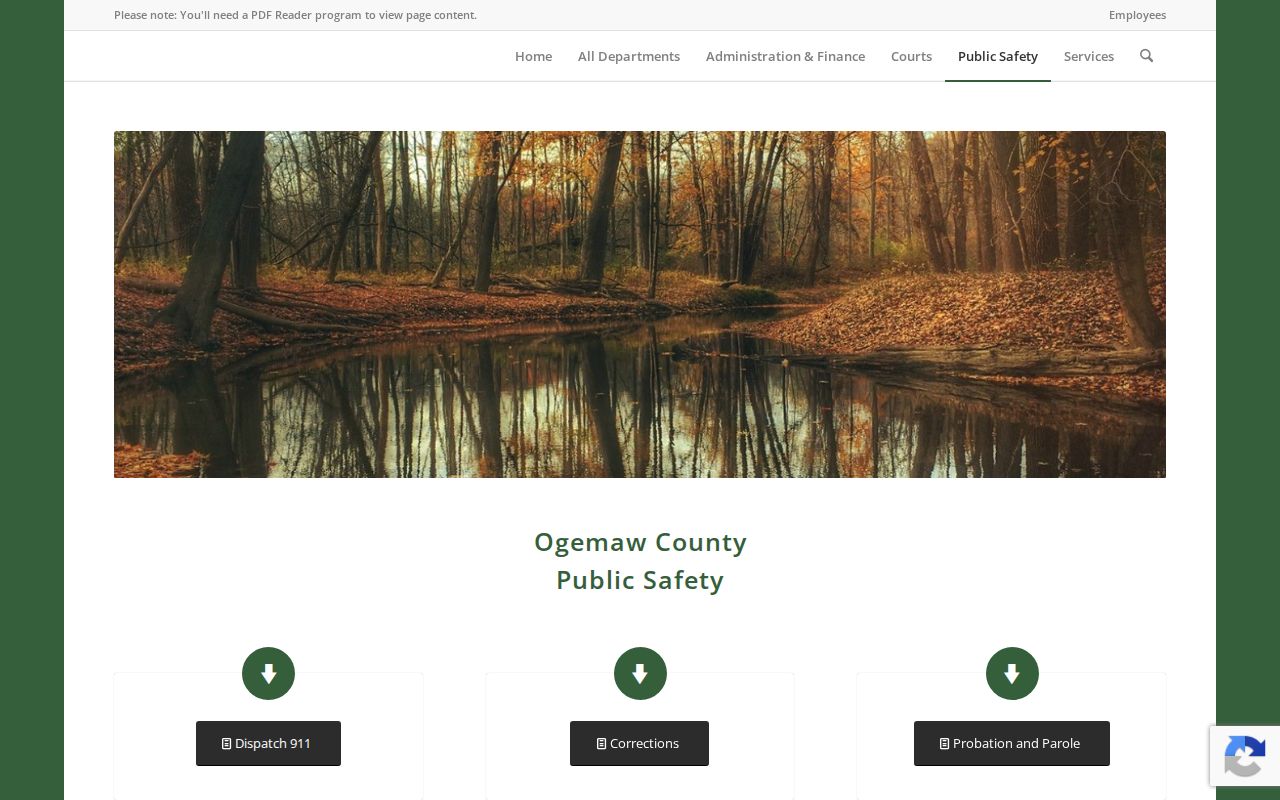 Ogemaw County warrant records research: county public-safety directory
